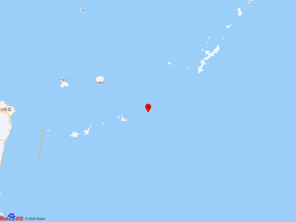 琉球群岛西南部发生5.7级地震