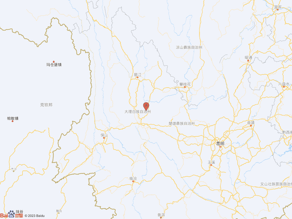 云南大理州宾川县（北纬25.96度，东经100.50度）发生3.8级地震